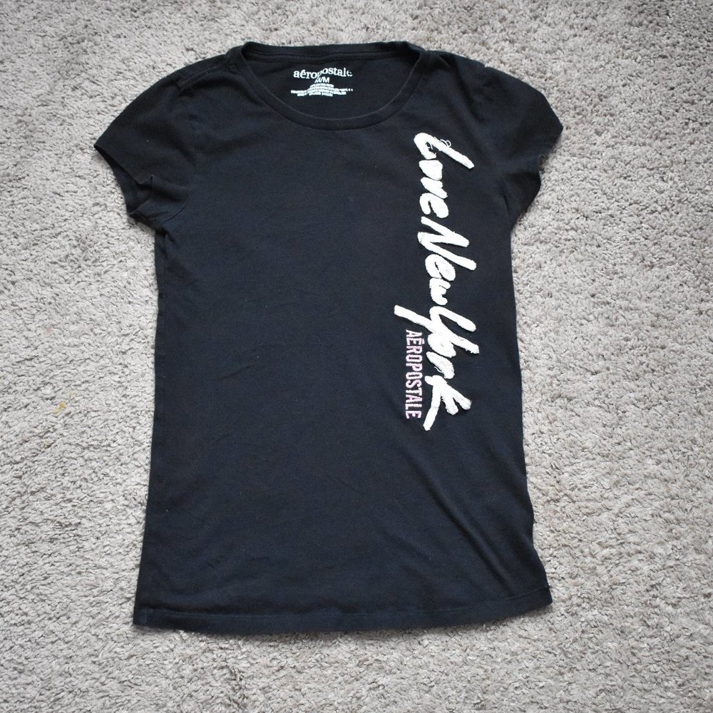 Aeropostale T-shirt Black Size Medium